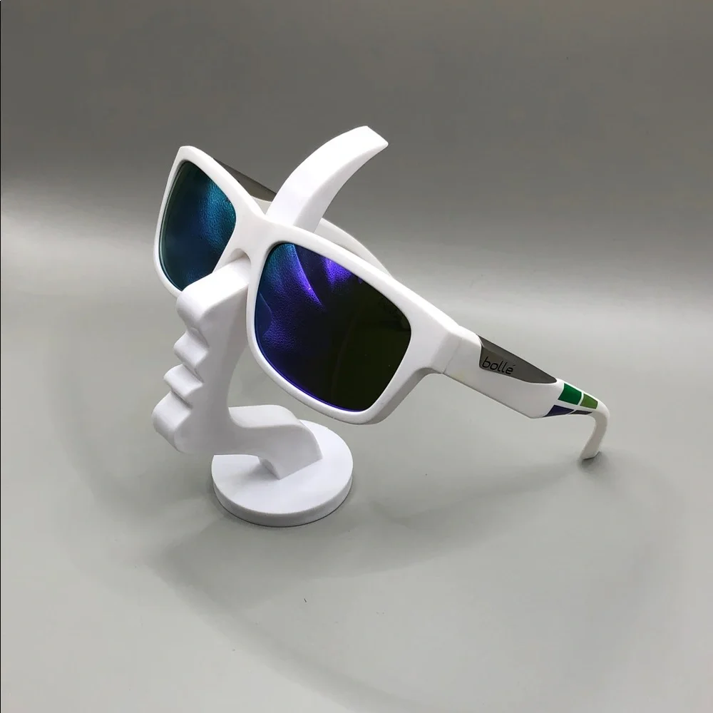 Bolle Jude 11955 white sunglasses BAD LENSES square Italy unisex sporty